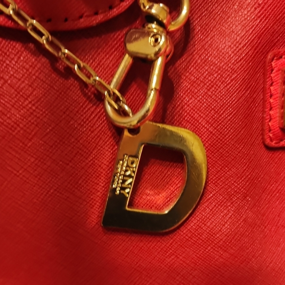 DKNY Cherry Red Women's Tote - Picture 11 of 16